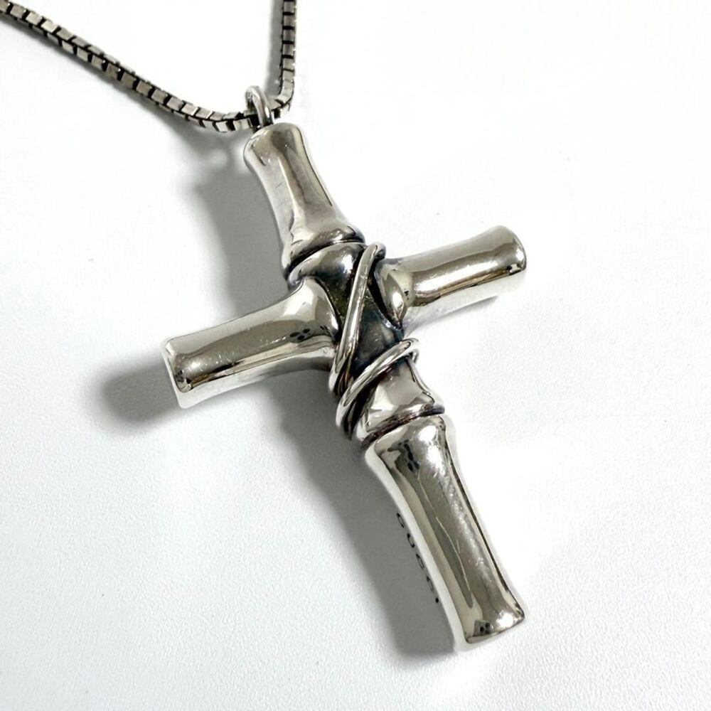 GUCCI Silver Bamboo Necklace